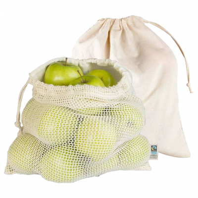 sacchetti per frutta/verdura in cotone (2pz)